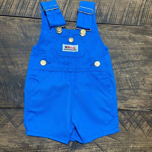Vintage Liberty Blue Bib Overalls Made in the USA Size 12 months - Picture 1 of 9